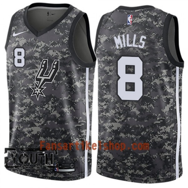 San Antonio Spurs Trikot Patty Mills 8 Nike City Edition Schwarz Swingman - Kinder